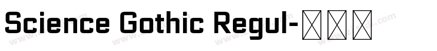 Science Gothic Regul字体转换